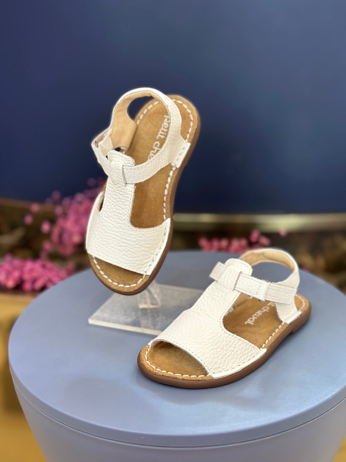 Sandália Infantil Carrossel Blanche Flor Margarida - Petit Cheval