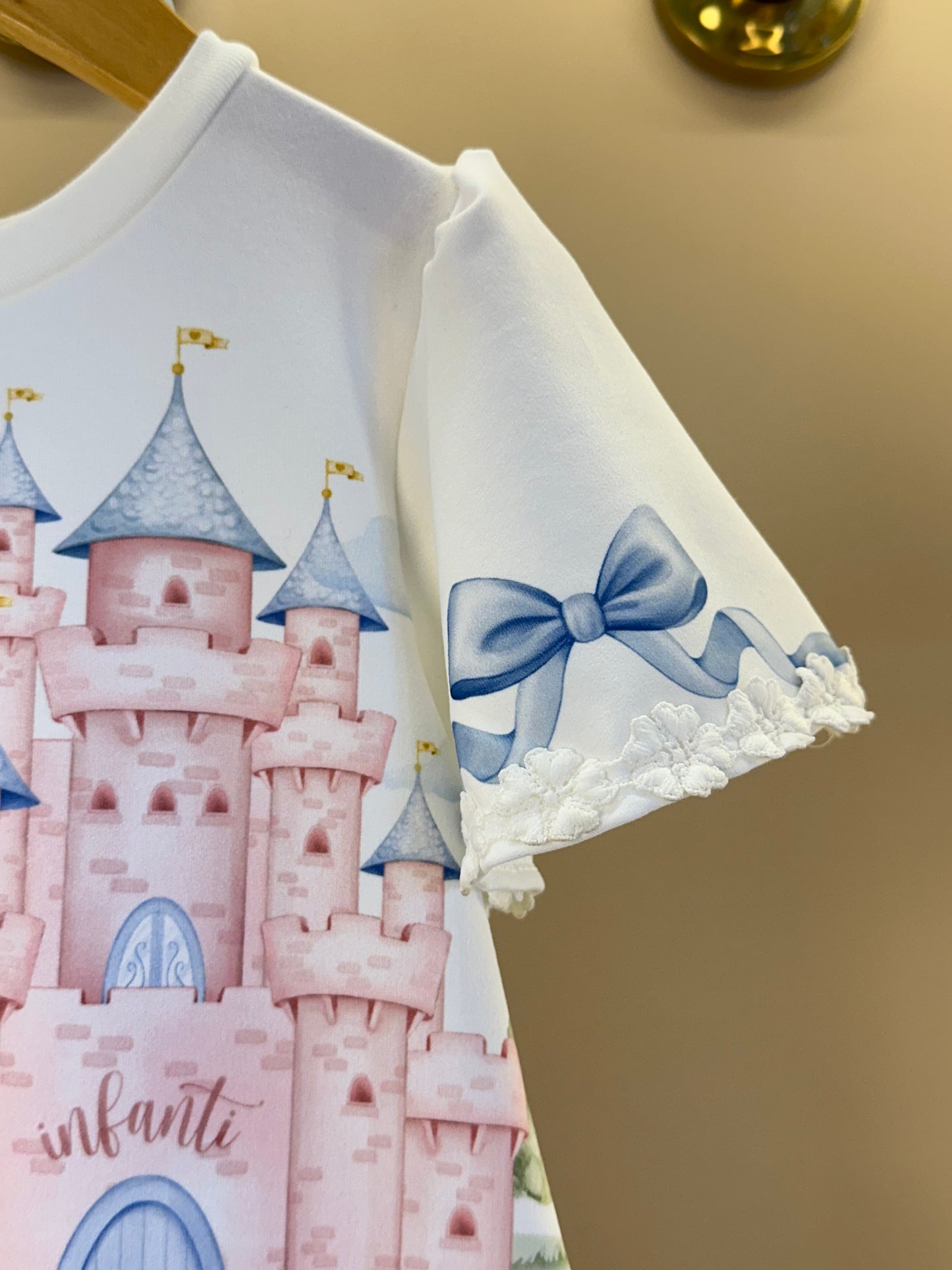Vestido Infantil Trapézio Spitz Azul  - Infanti
