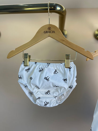 Vestido Bebê Algodão com Calcinha Lacinhos - Pituchinhus
