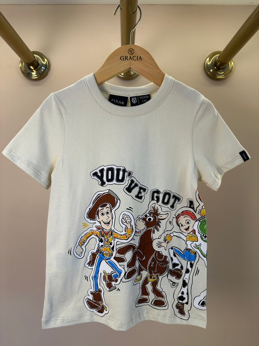 T-Shirt Infantil Estampa Toy Story Bege - Youccie