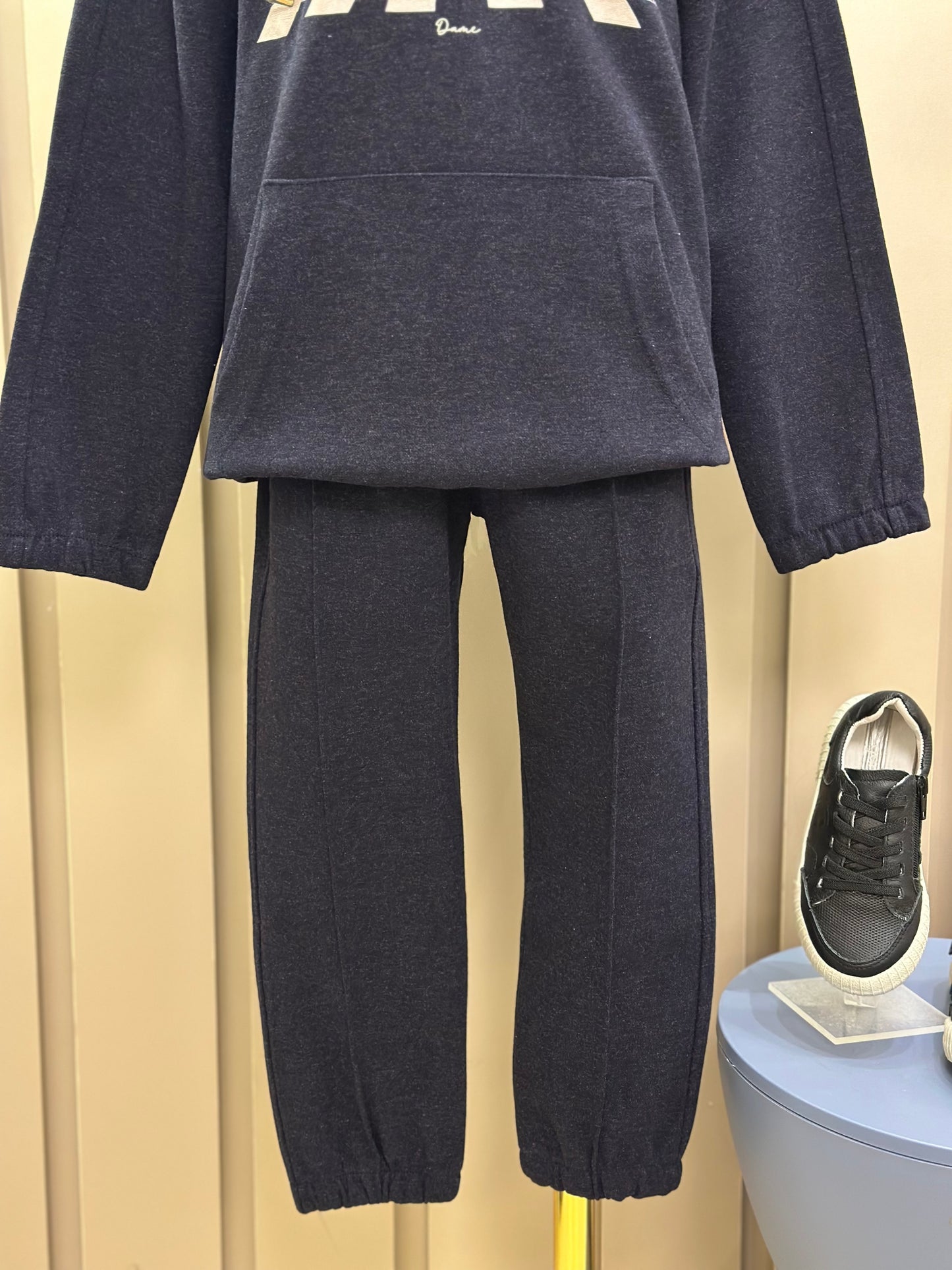 Conjunto Infantil Blusa e Calça Ponto Roma Teddy Beatles Profundo - Dame