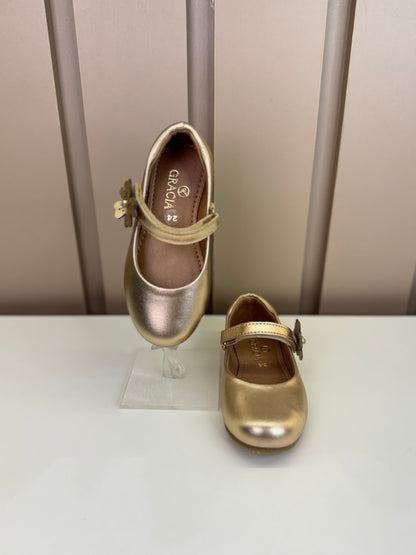 Sapatilha Infantil Heloísa Dourada - Gracia