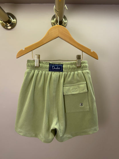 Shorts Infantil Piquet Cordão Verde - Dudes