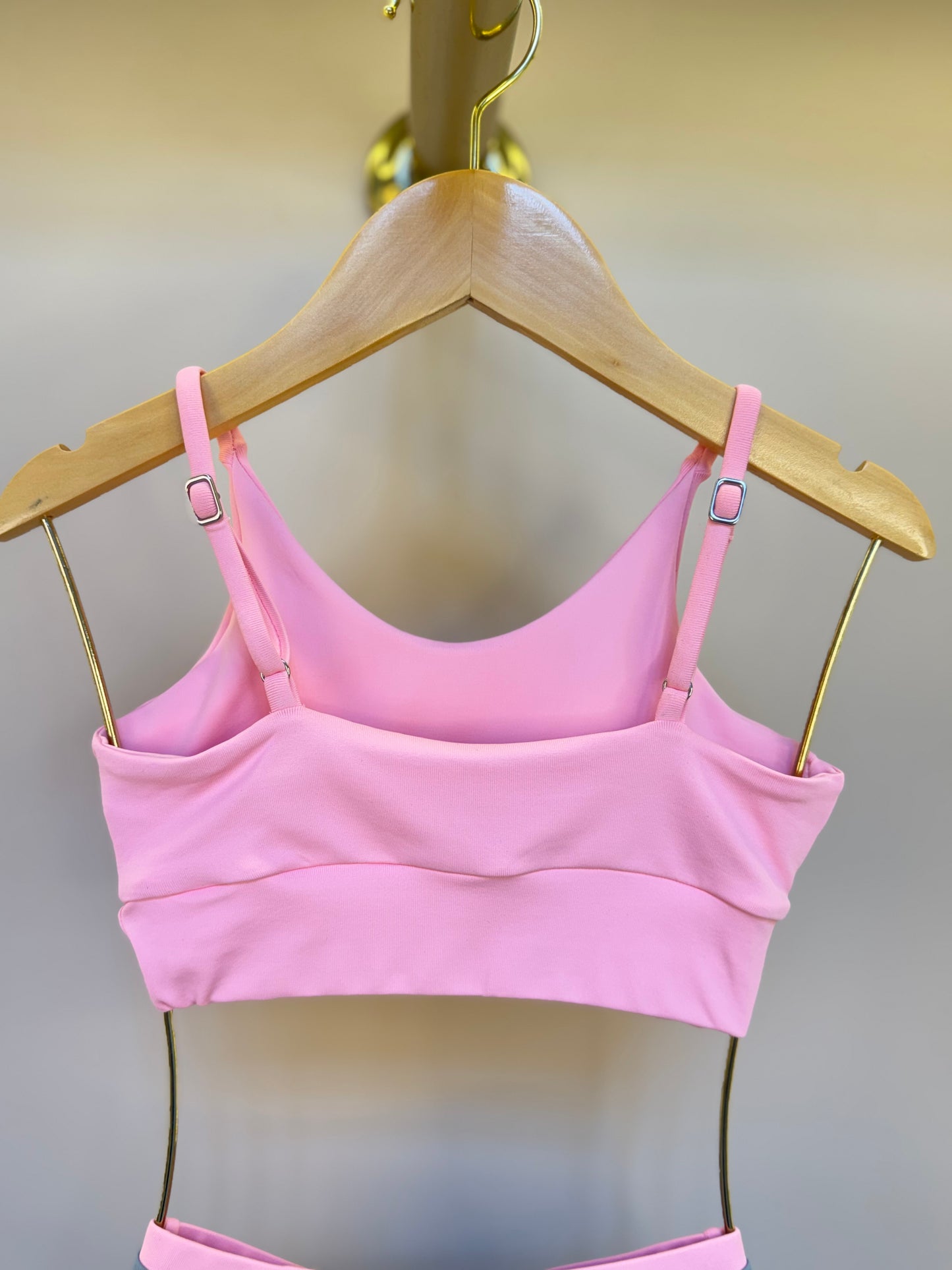 Conjunto Infantil Top Sara Ballet Rosa e Bermuda Sara Ballet Cinza - Siri Sport