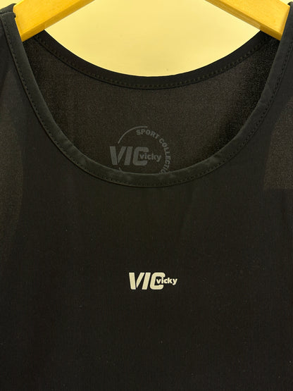 Blusa Teen Regata Preta - Vic Vick