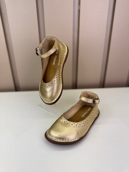 Sapato Infantil Patinete Doré - Petit Cheval