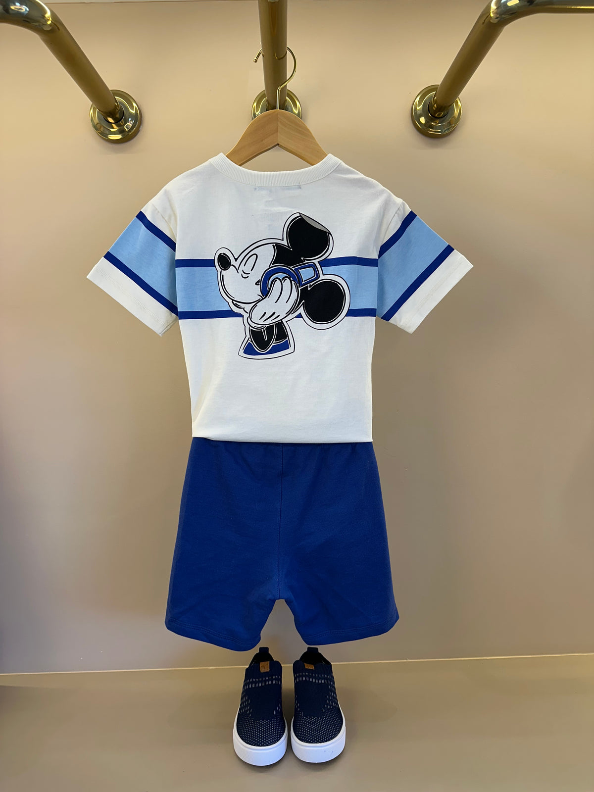 Conjunto Infantil T - Shirt Mickey Mouse  e Bermuda - Youccie