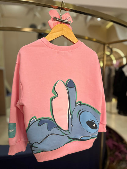 Casaco de Moletom Infantil Stitch Blossom - Animê