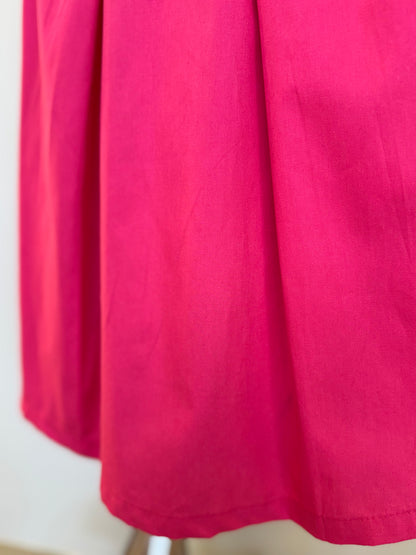 Vestido Infantil Jumper Gola Branca e Pregas - Beabá