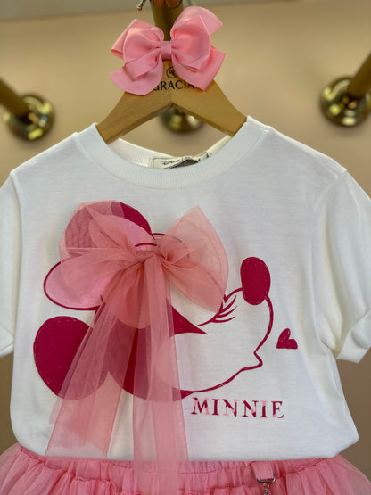 T-shirt Infantil Mickey e Minnie - Animê