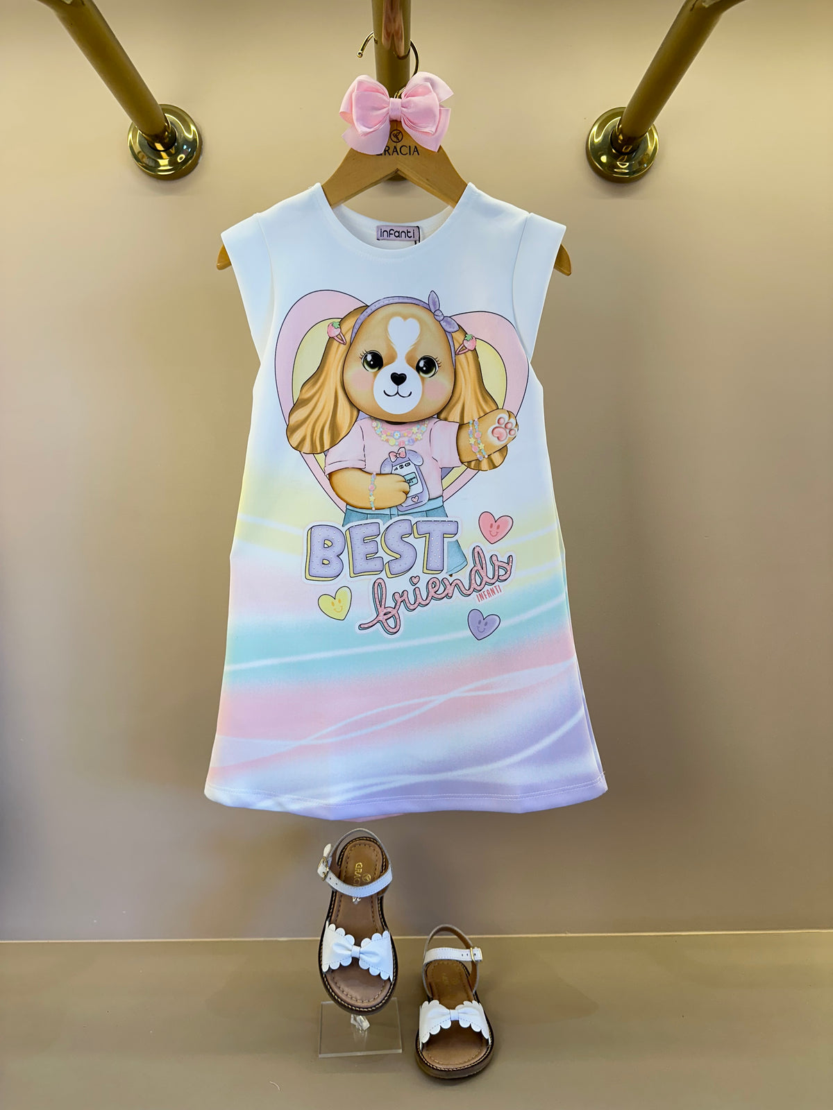 Vestido Infantil Dog Best Friend - Infanti