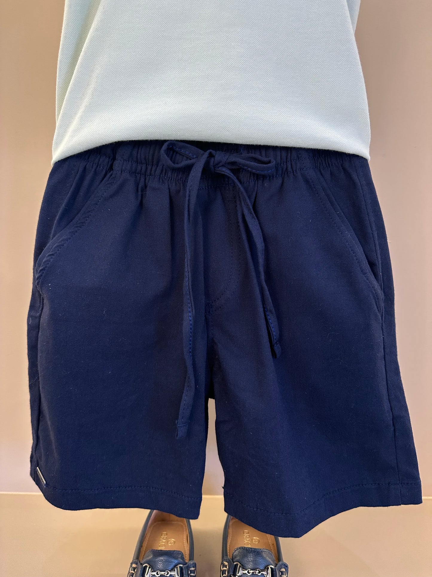 Conjunto Infantil Camisa Gola Polo Verde Menta e Bermuda Dolce - Little Johnny