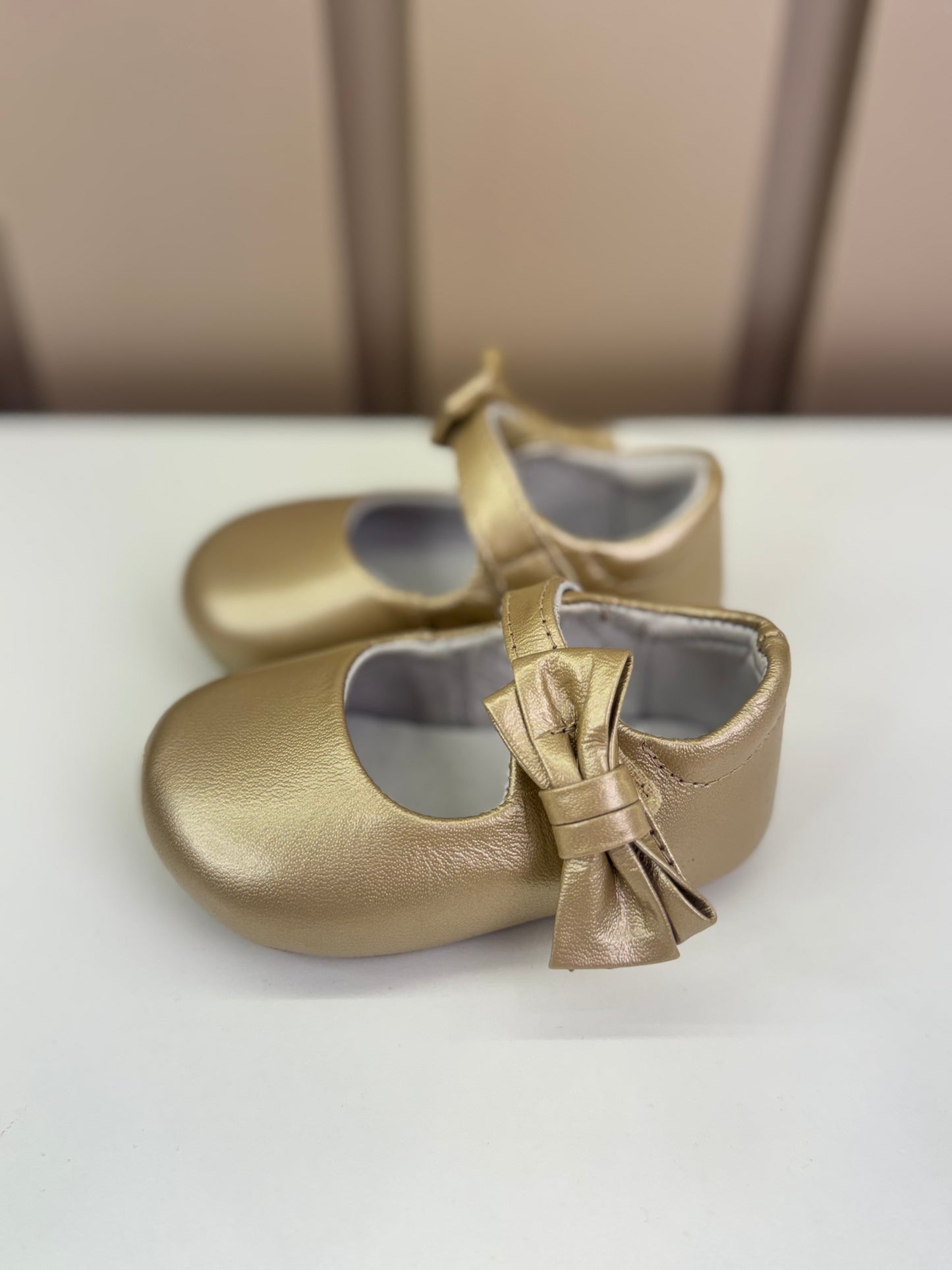Sapatilha Bebê Stylish Glitter Champagne - Gambo
