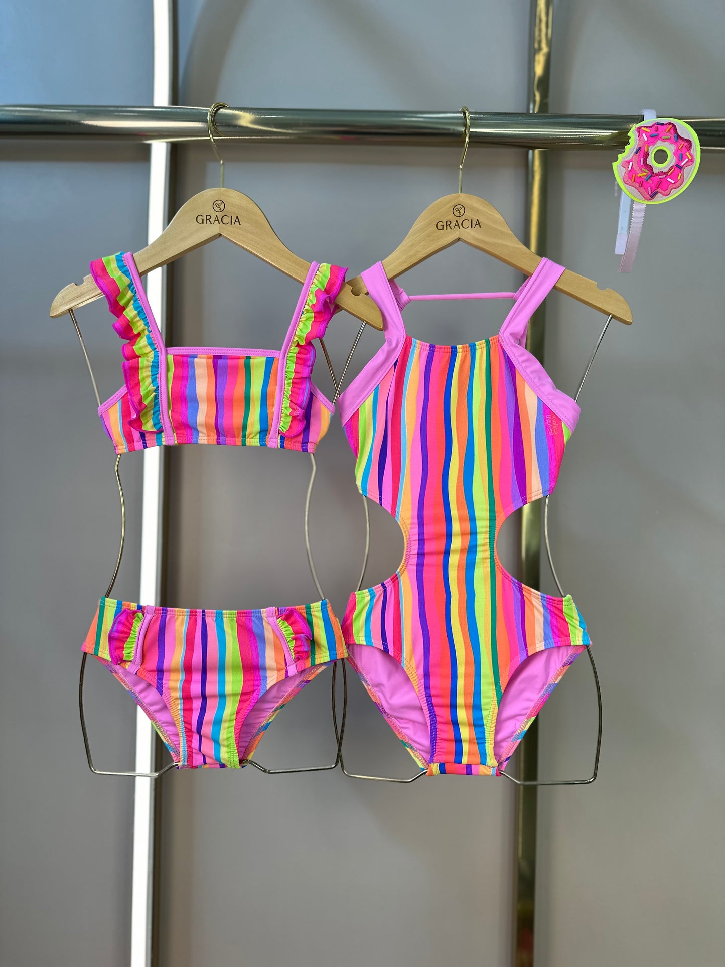 Biquíni Infantil Faixinha Maria Donut - Siri Kids