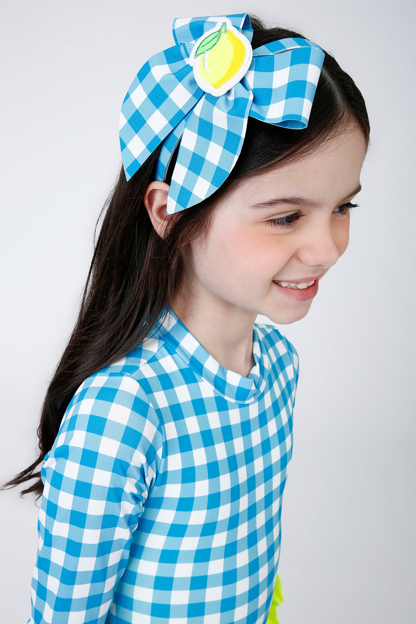 Body Infantil Aline Est. Vichy Limão - Siri Kids