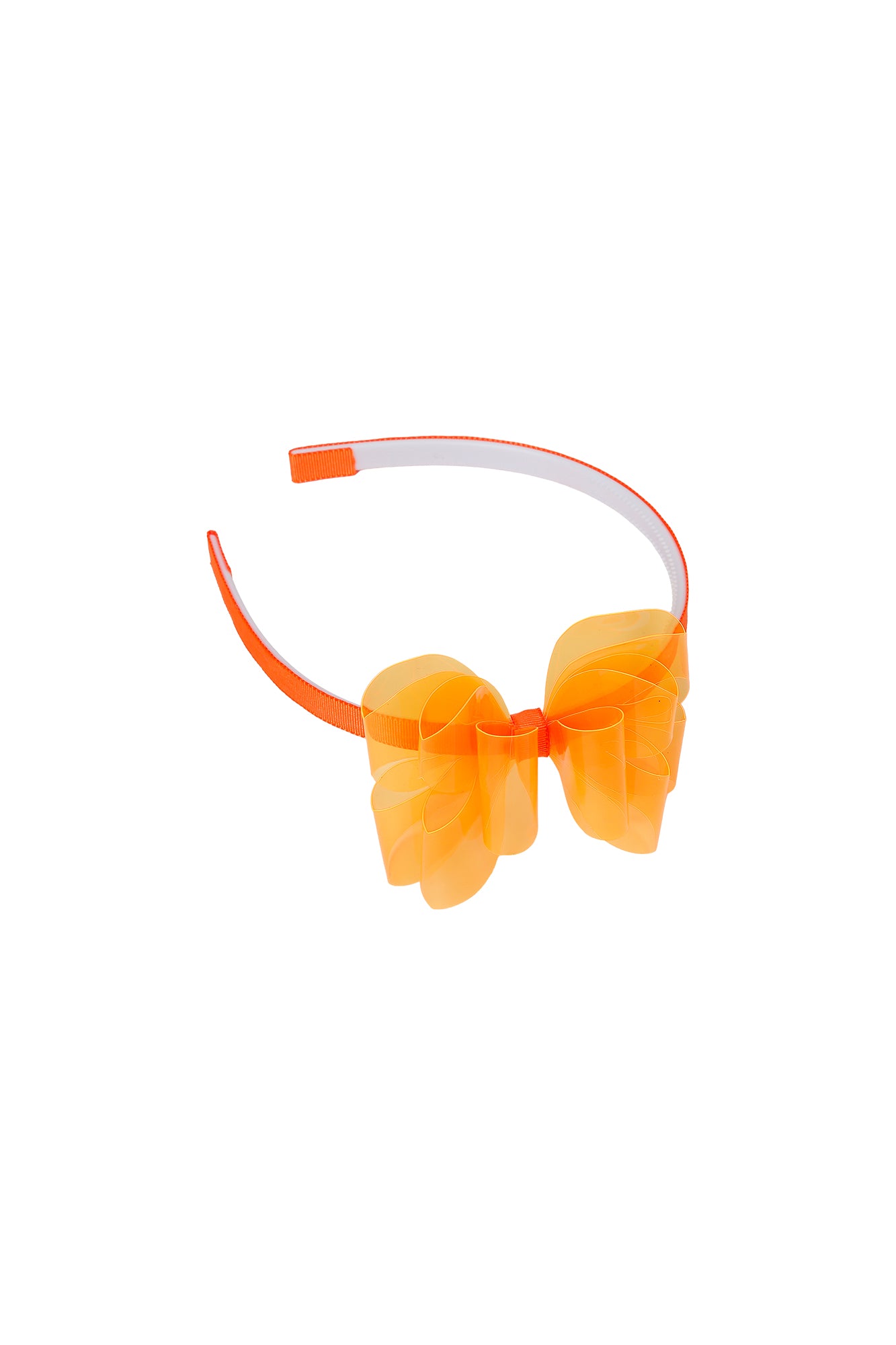 Arquinho Infantil Borboleta Laranja Neon - Siri Kids