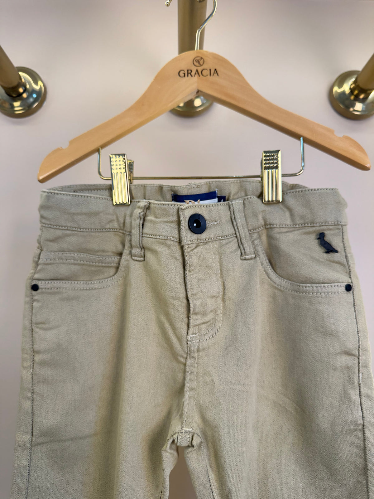 Calça Infantil Social Skinny Caqui - Reserva Mini