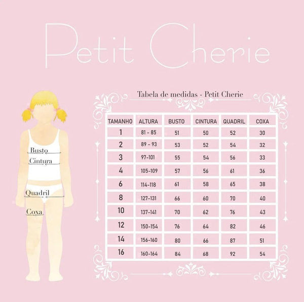 Conjunto Infantil Bordados e Pérolas - Petit Cherie
