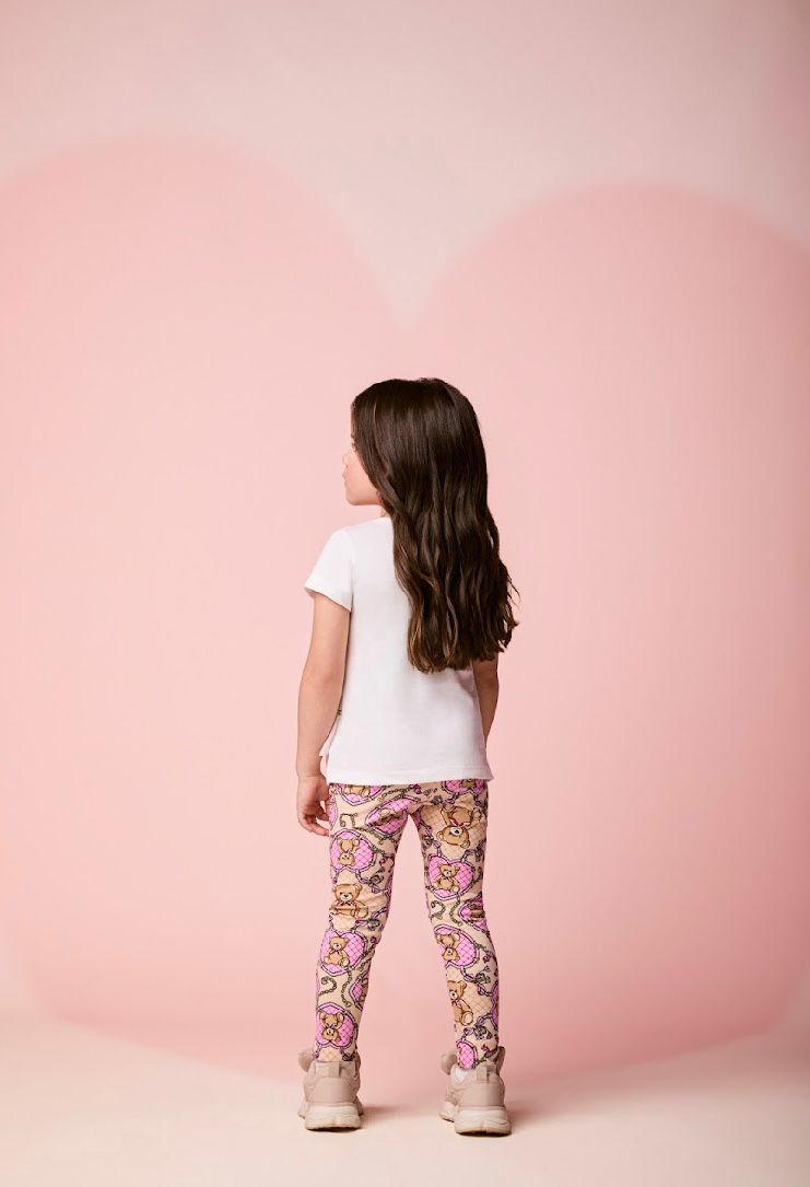 Conjunto Infantil Blusa Besties for Life e Calça Legging Ursinhas - Momi