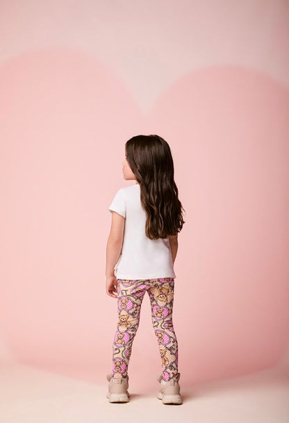 Conjunto Infantil Blusa Besties for Life e Calça Legging Ursinhas - Momi