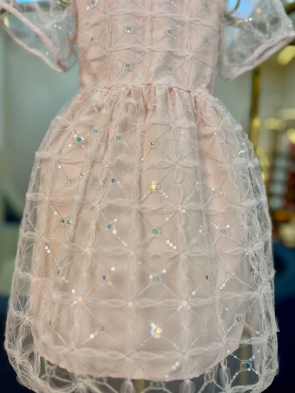 Vestido de Tule Flor & Paetê - Momi