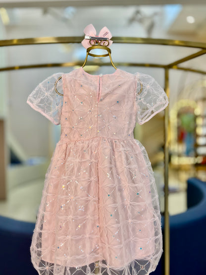 Vestido de Tule Flor & Paetê - Momi