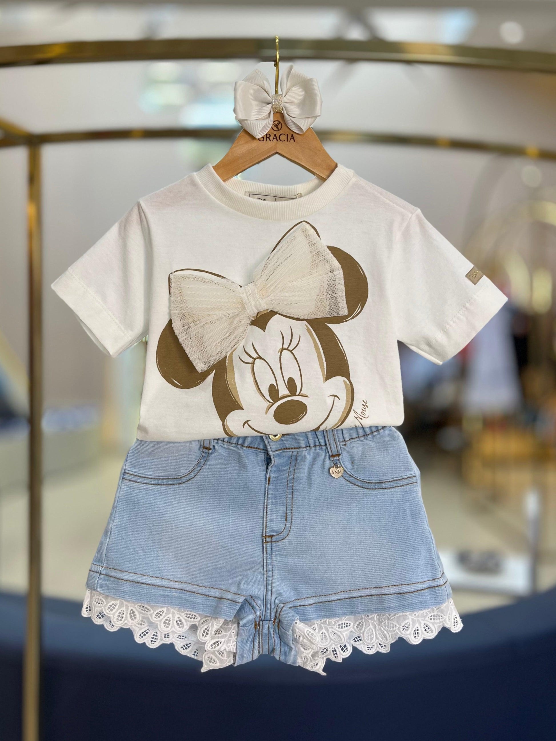 Shorts Jeans com Renda - Animê - Gracia