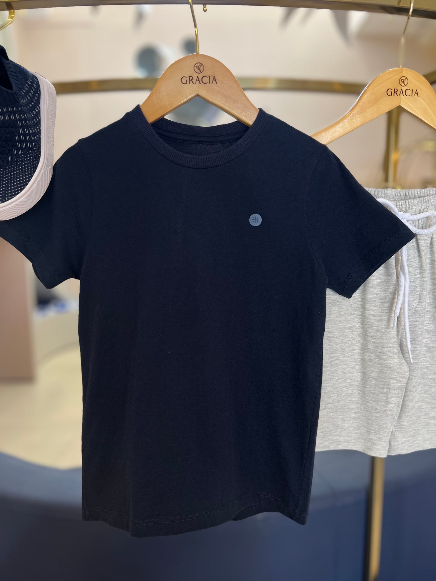 Tshirt básica 100% algodão Marinho - 1+1