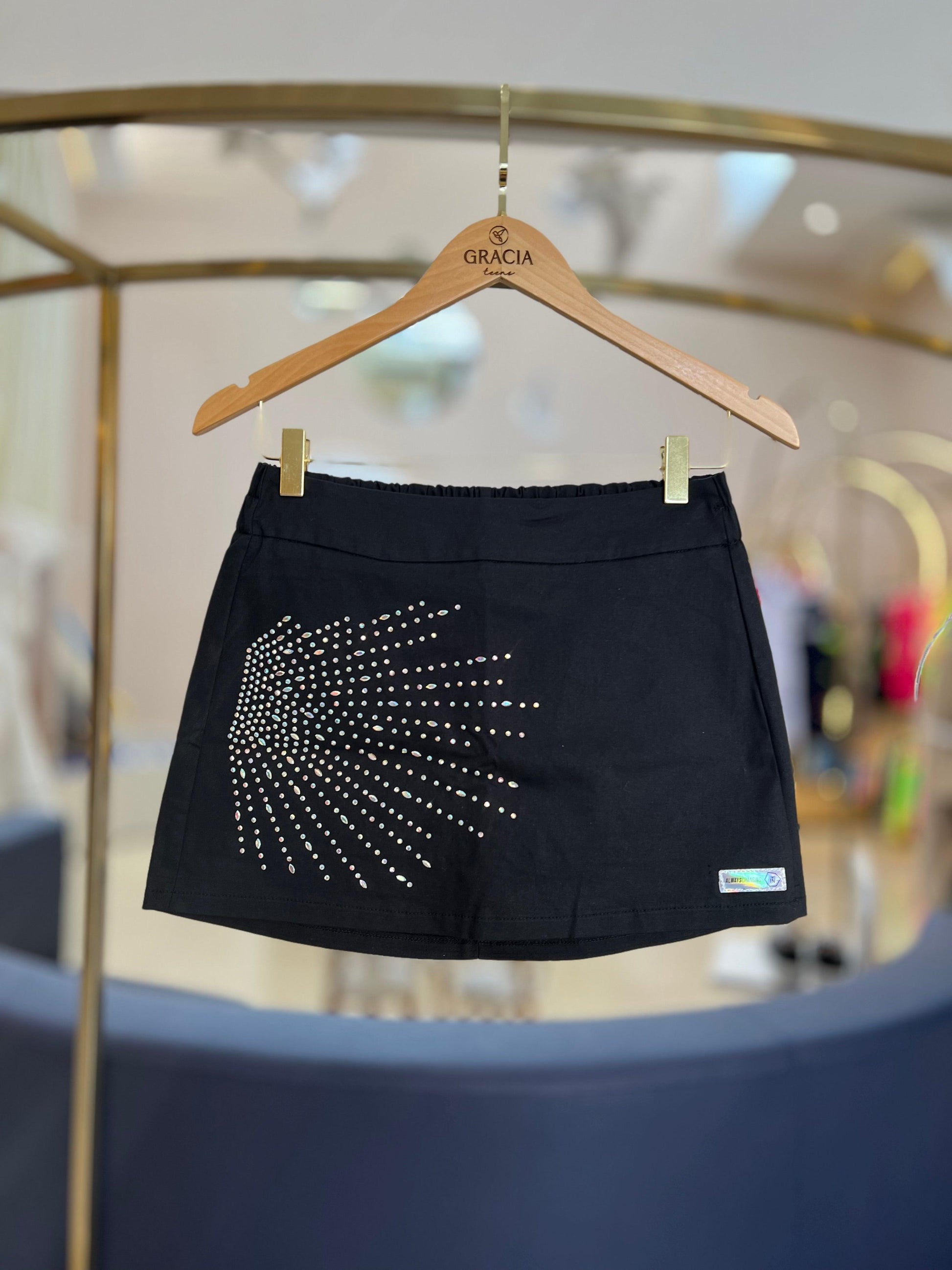 Saia-shorts com Strass - Two In - Gracia
