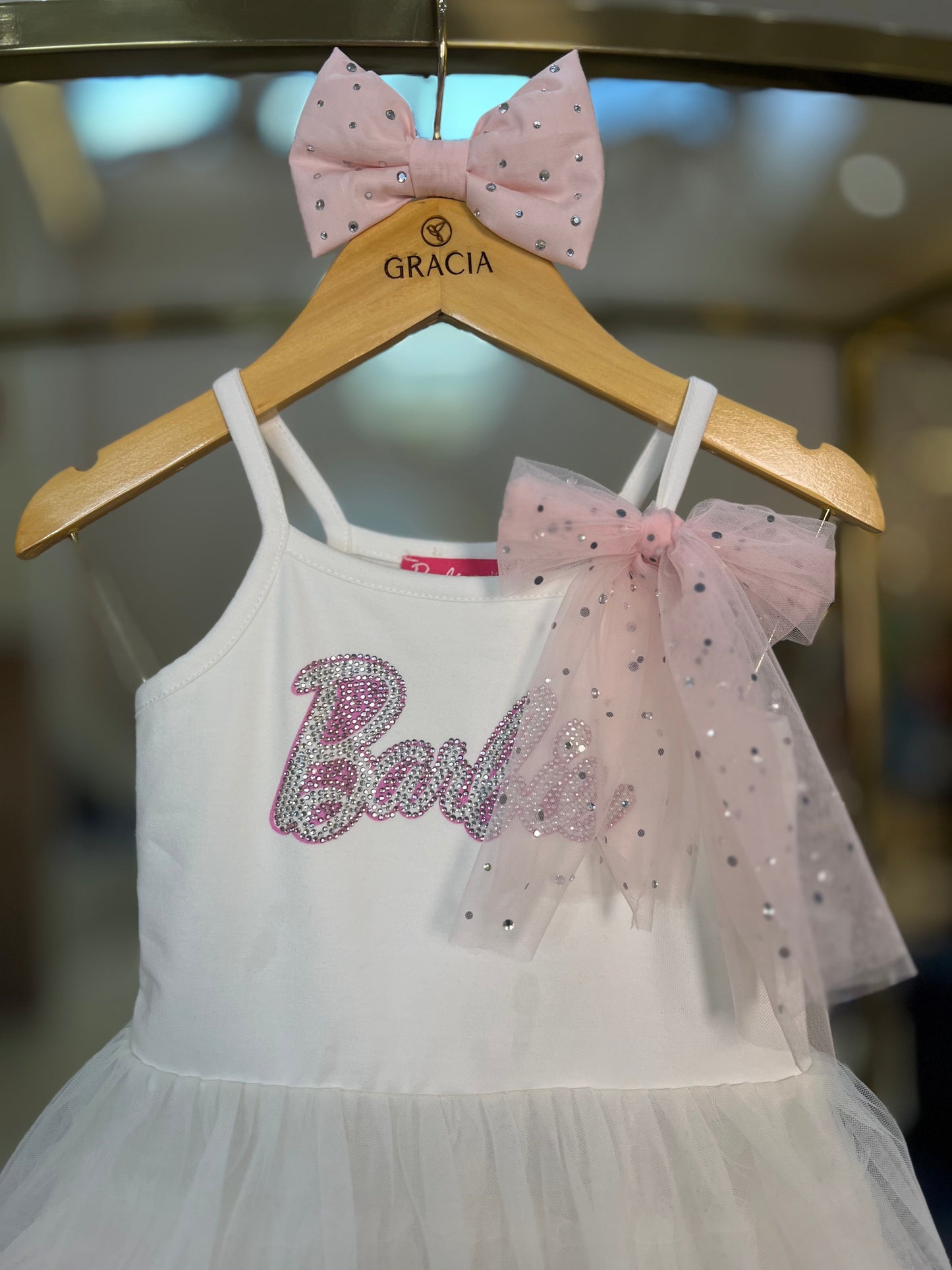 Vestido Festa Babados Tule - Barbie by Pituchinhus