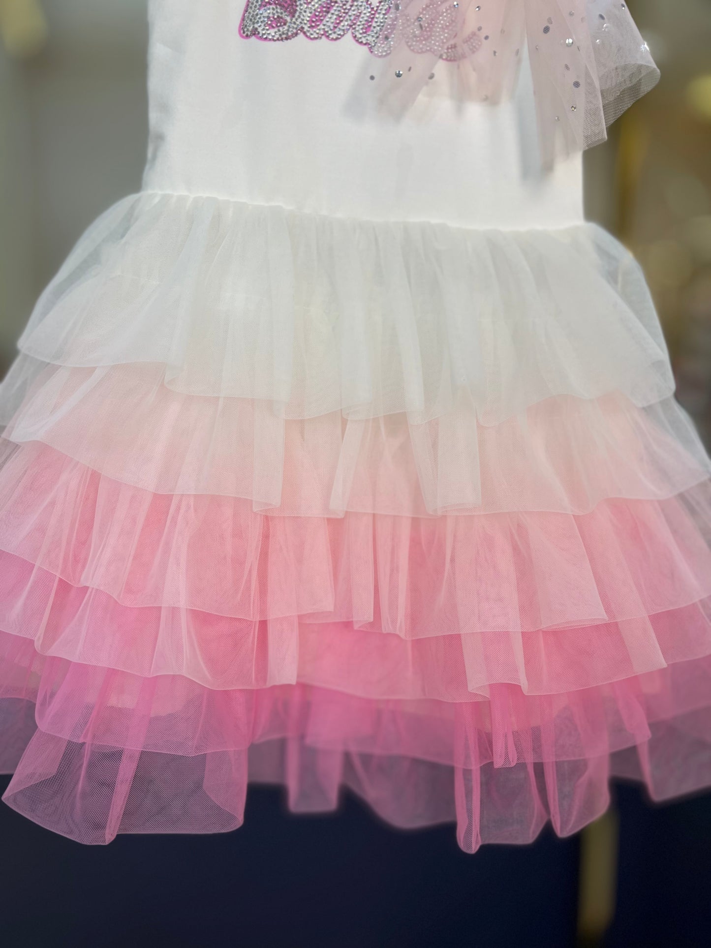 Vestido Festa Babados Tule - Barbie by Pituchinhus