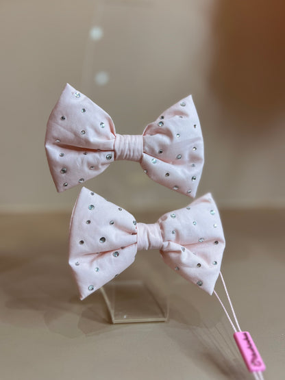 Presilha Infantil Puffer Cristais Rosa Fada - Pituchinhus