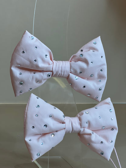 Presilha Infantil Puffer Cristais Rosa Fada - Pituchinhus