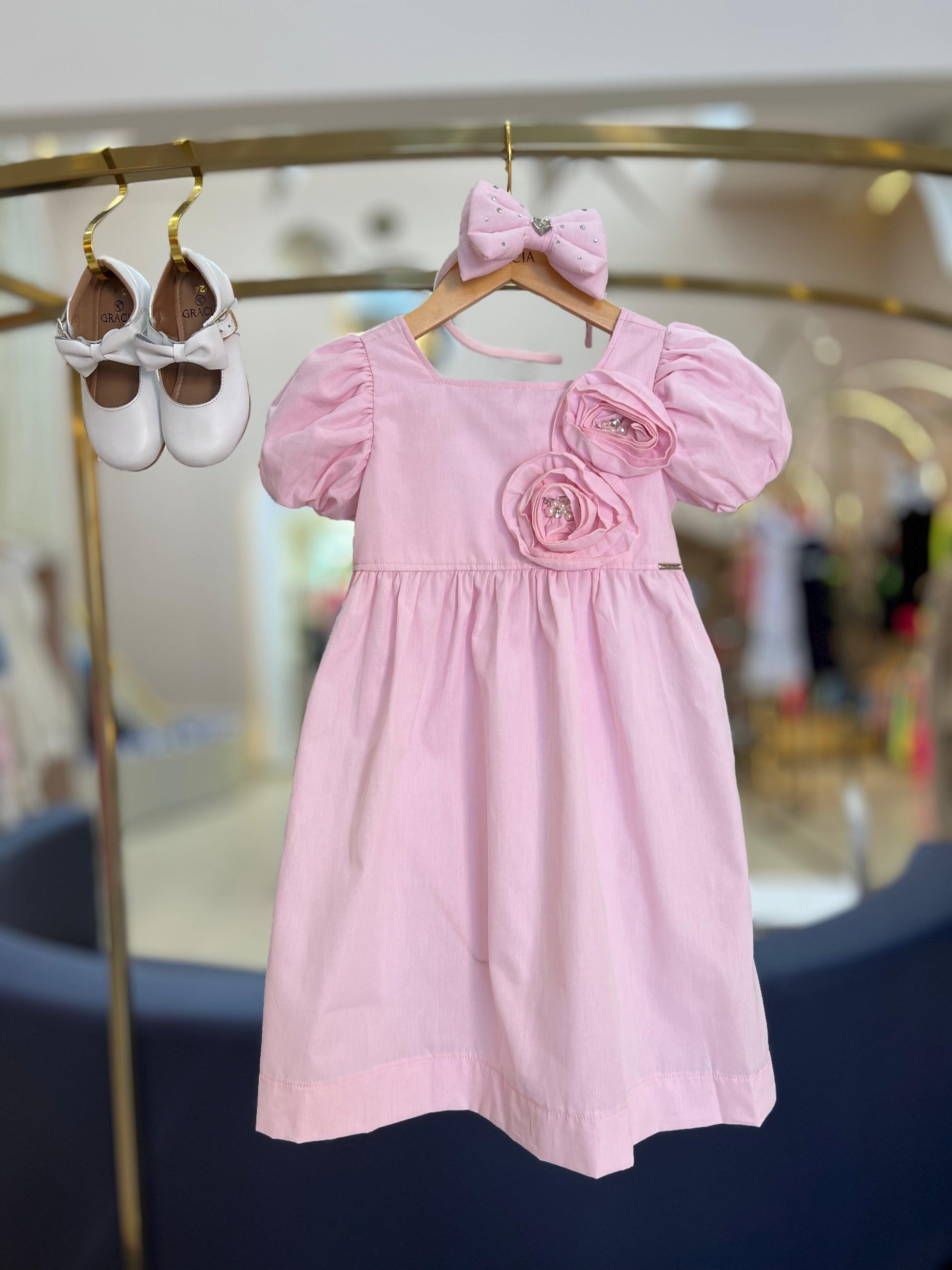 Vestido Maxi Flore Rosa - Pituchinhus - Gracia