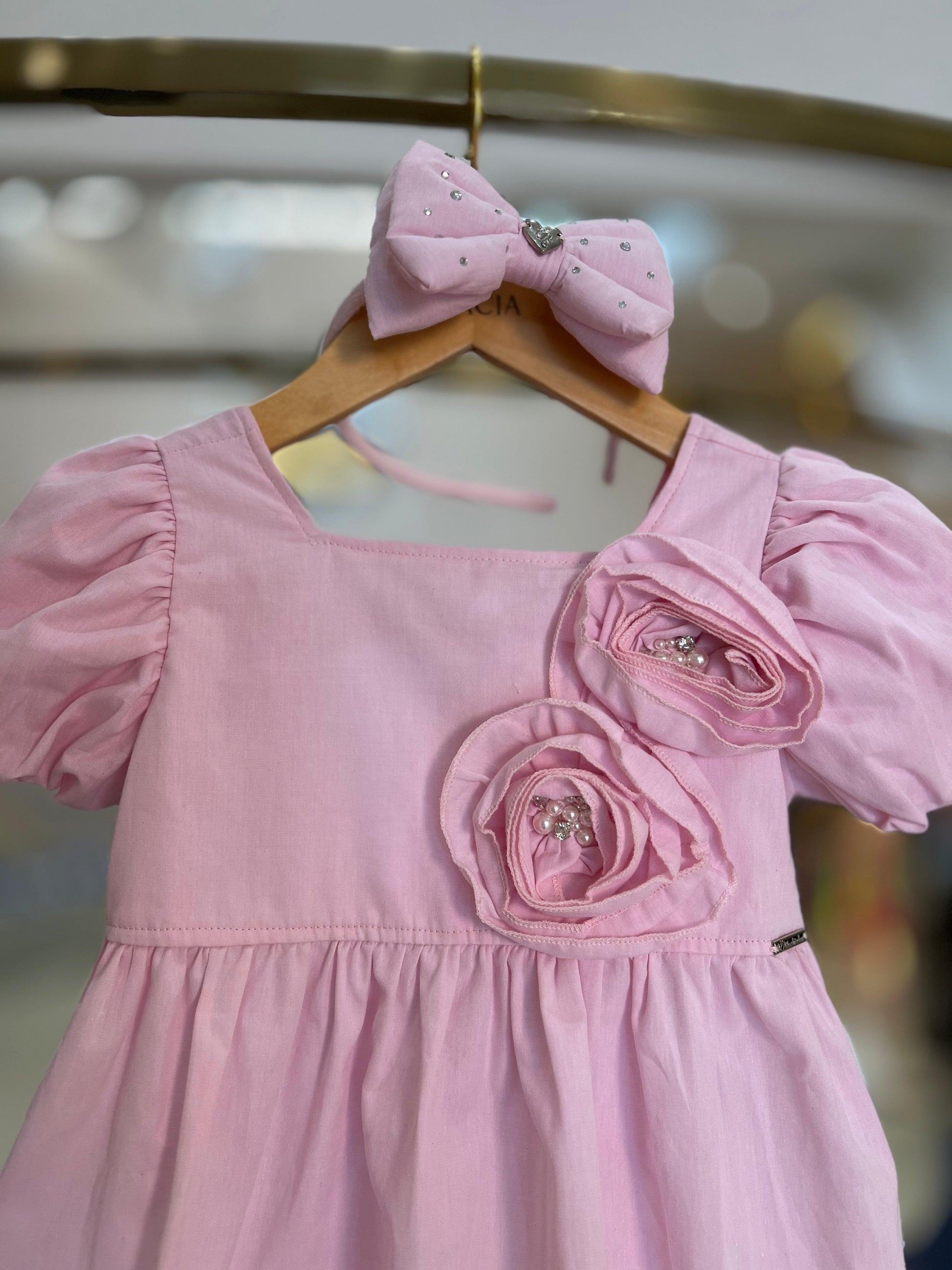 Vestido Maxi Flore Rosa - Pituchinhus - Gracia