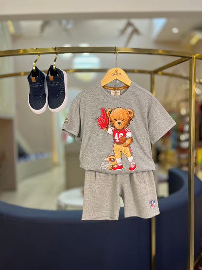 Bermuda Infantil Packers NFL Cinza - Dame