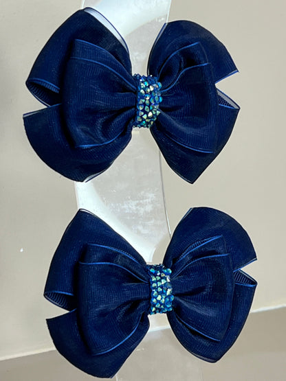 Laço Special Shine Organza Marinho - Gracia