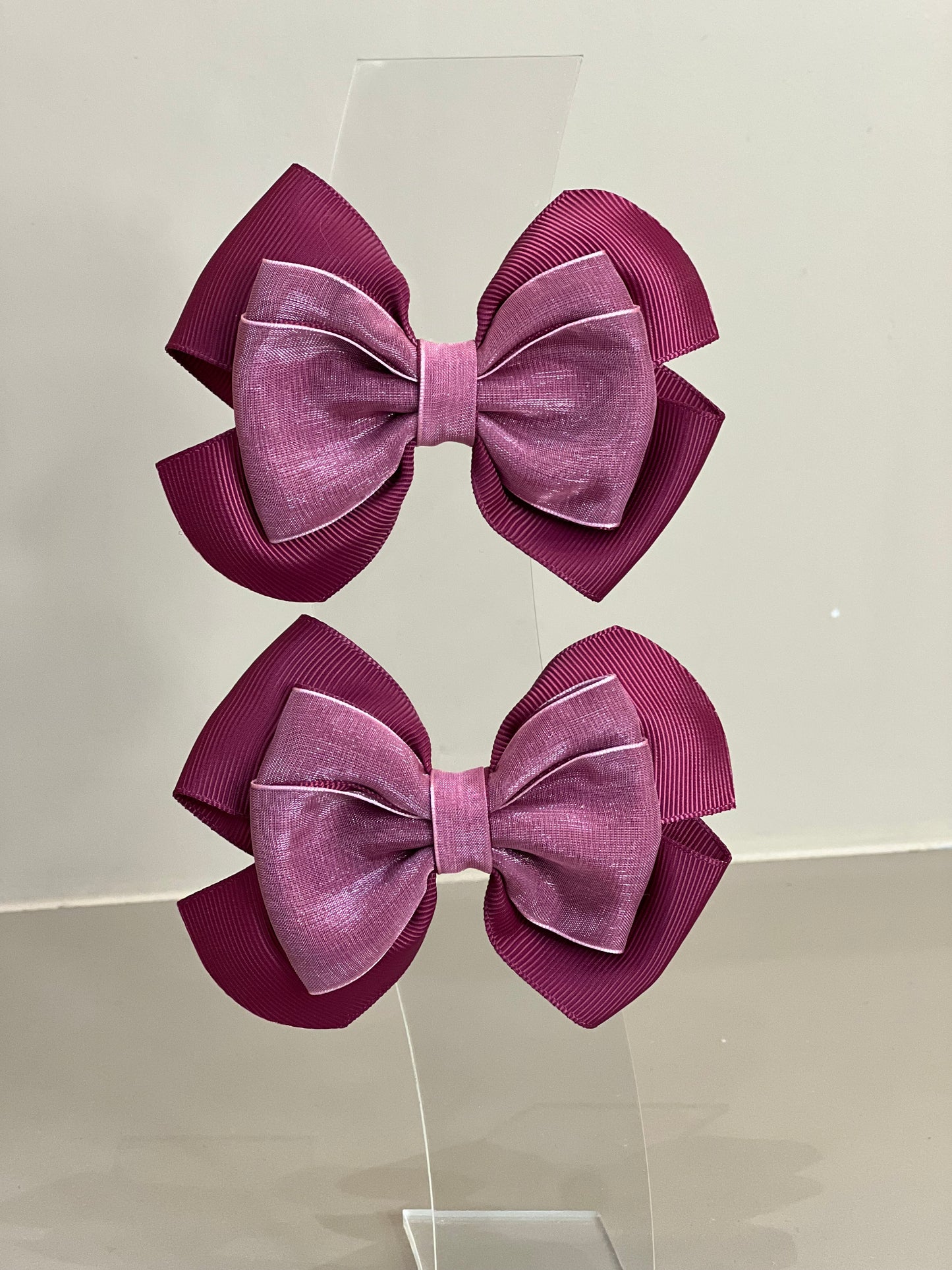 Laço Infantil Special Organza Liso Marsala - Gracia