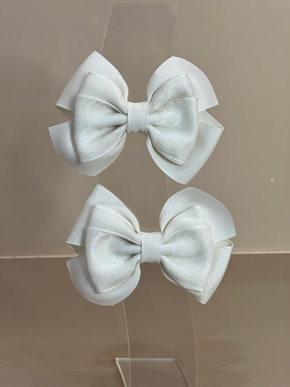 Laço Special Organza Liso Off White - Gracia