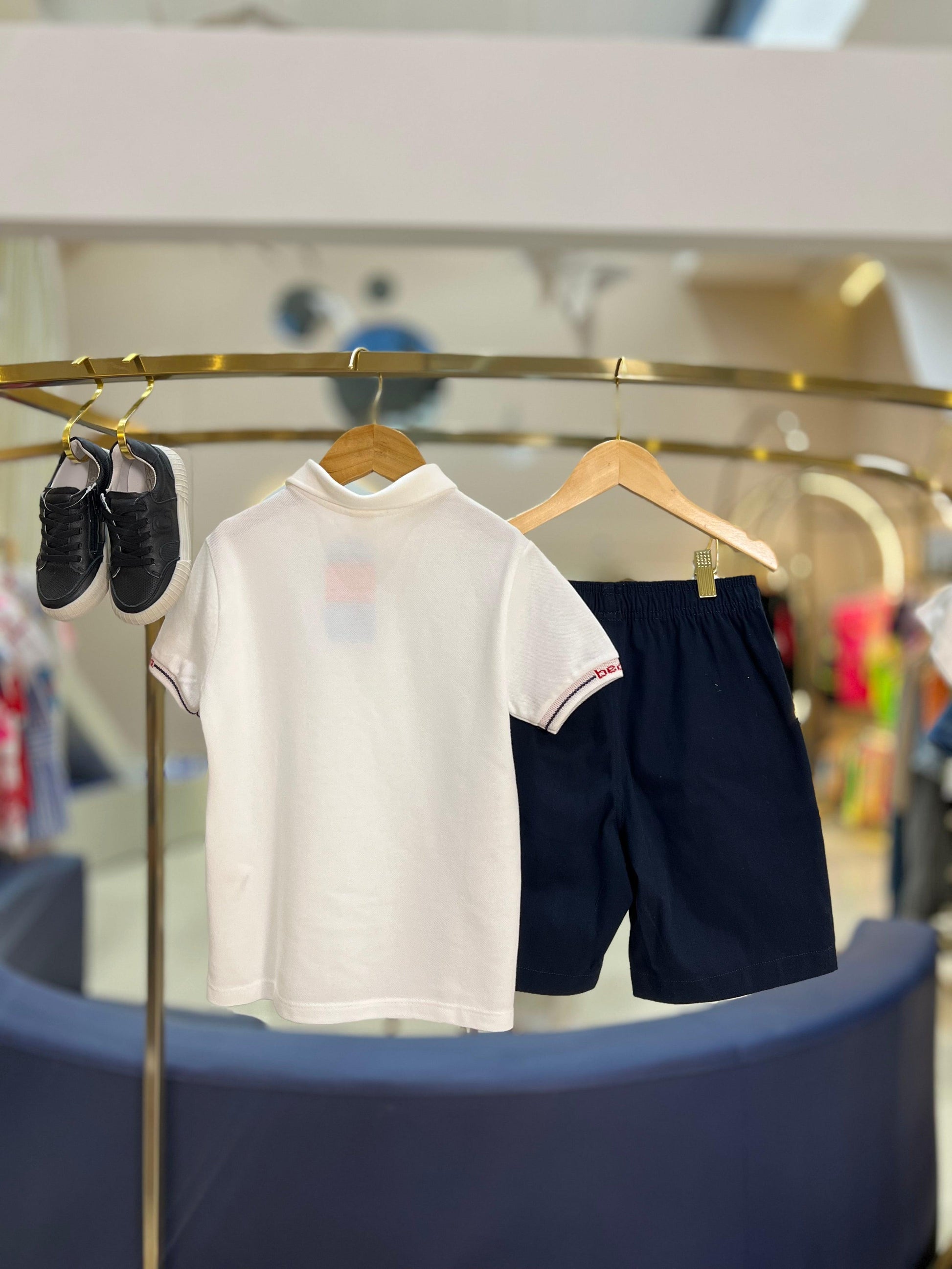 Conjunto polo e bermuda de sarja Beabá - Gracia