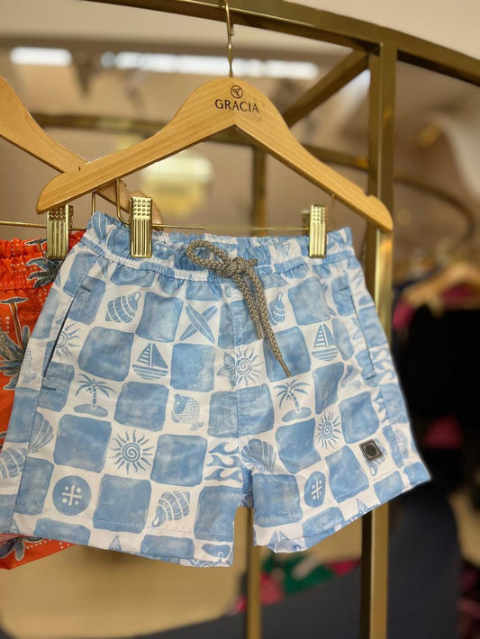 Shorts d'água estampado 1+1 - Gracia