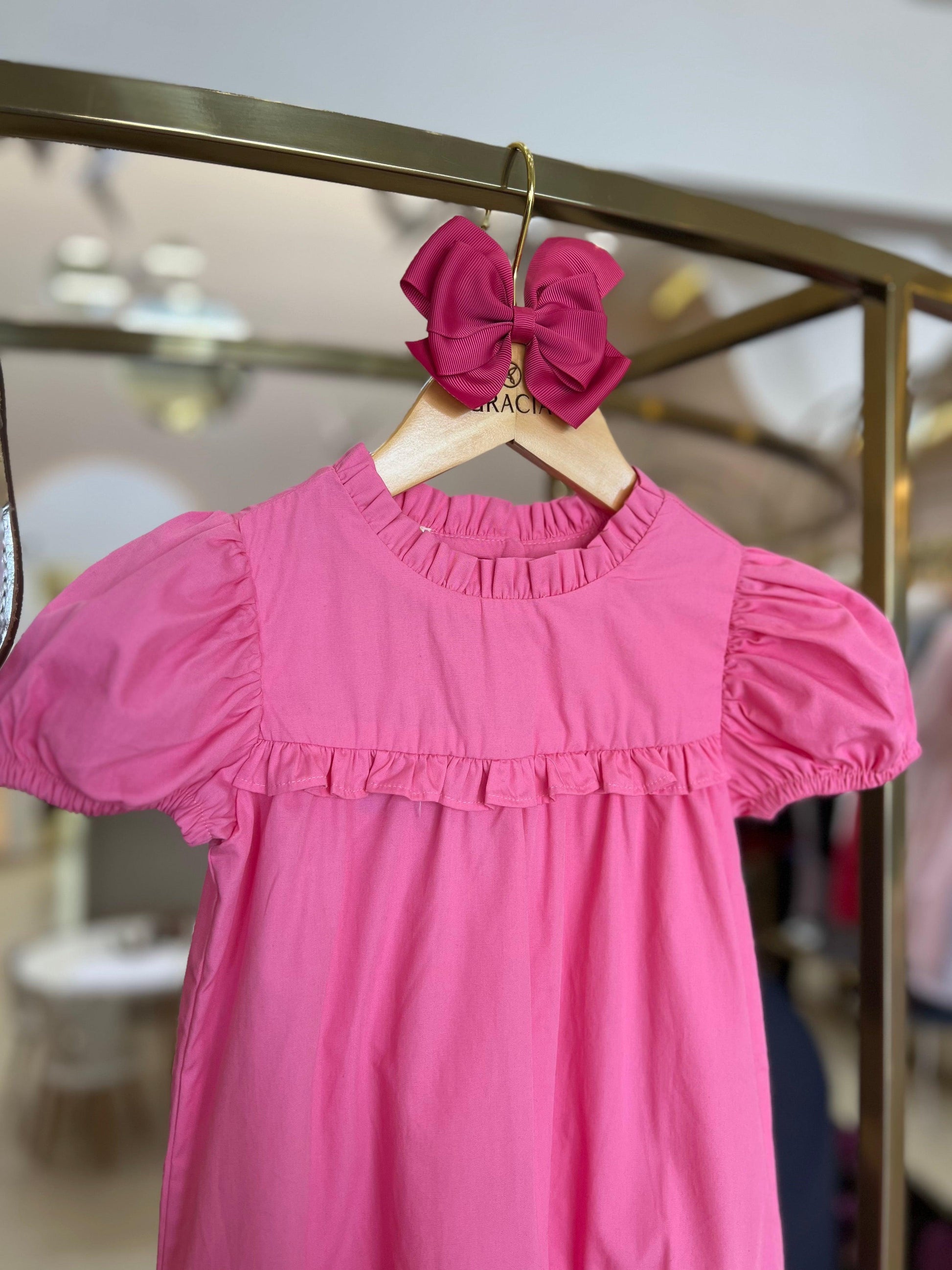 Vestido com babado e recorte Beabá - Gracia
