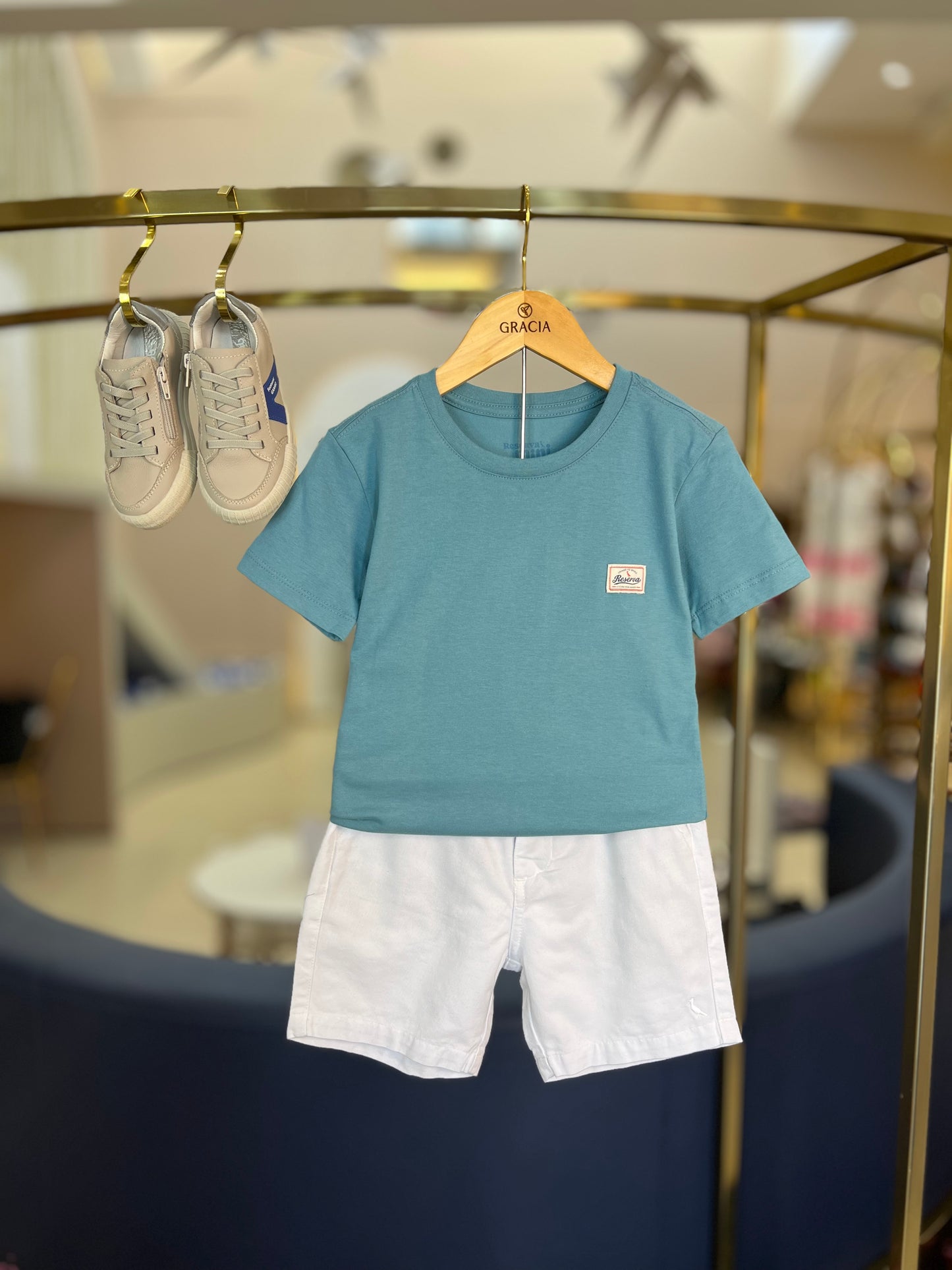 Camiseta Infantil Básica Denim - Reserva Mini