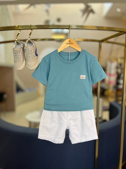 Camiseta Infantil Básica Denim - Reserva Mini
