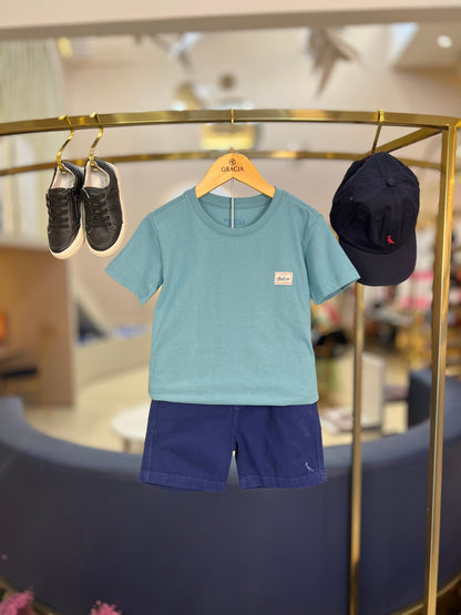 Camiseta Infantil Básica Denim - Reserva Mini