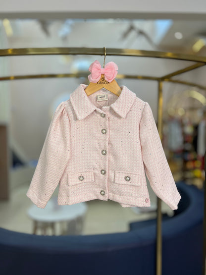 Casaco Infantil Conceito Tweed Quartzo - Animê