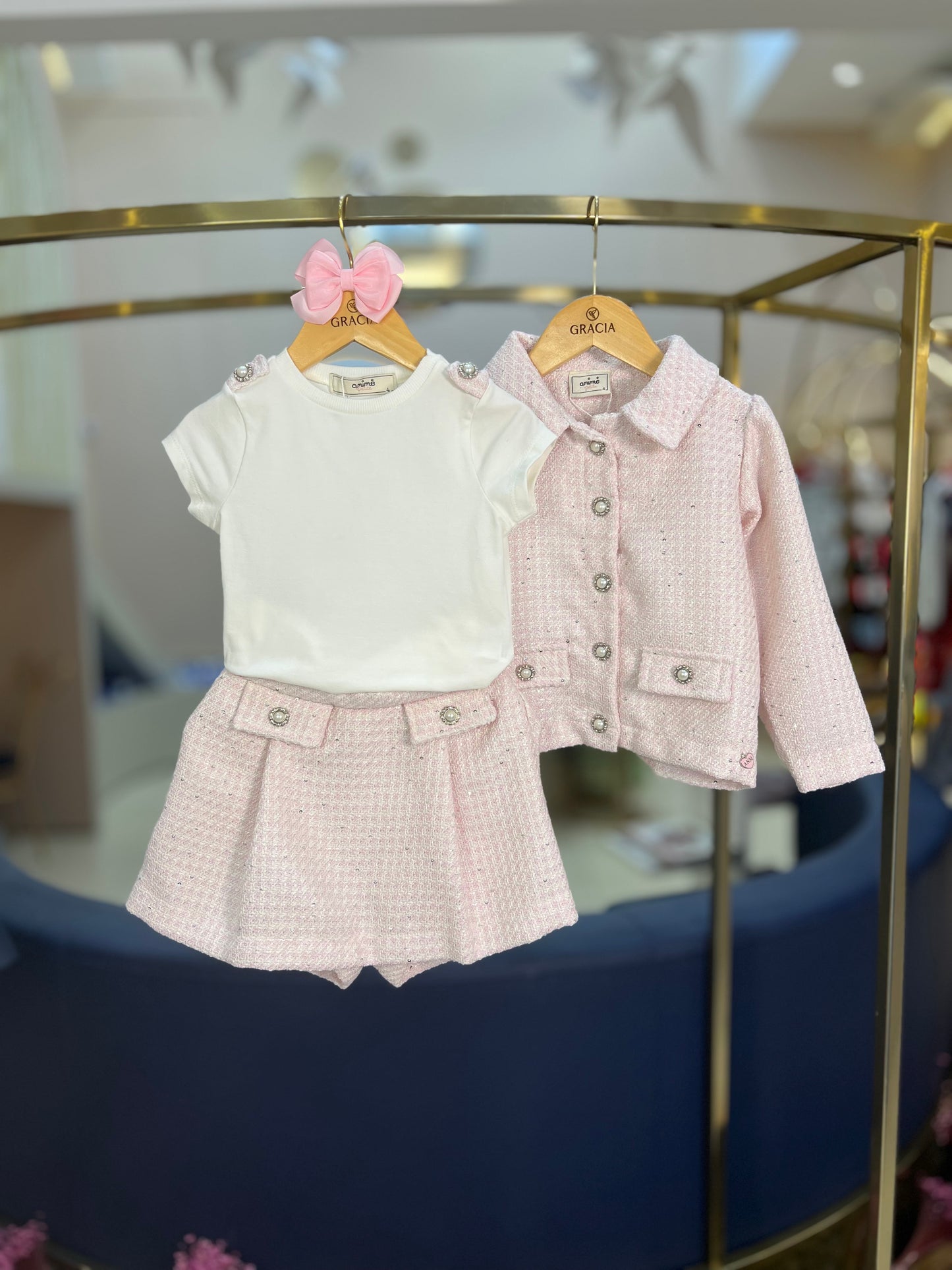 Casaco Infantil Conceito Tweed Quartzo - Animê