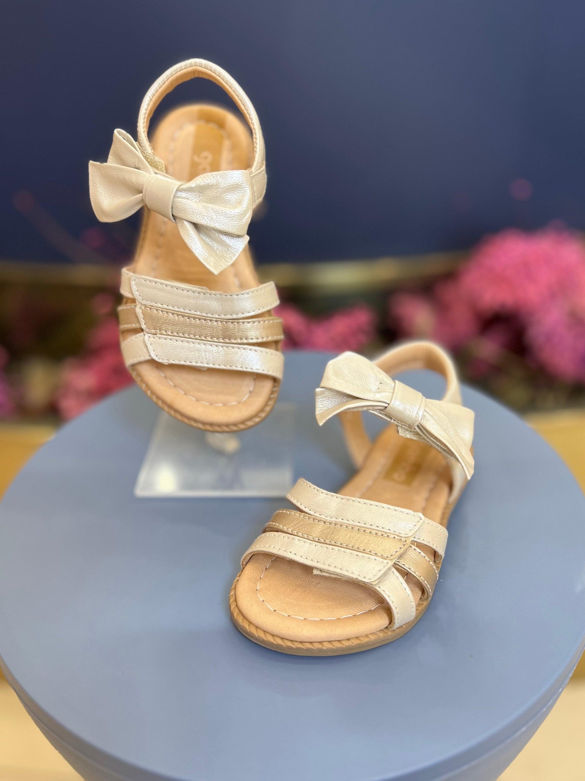 Sandália Sunrise Pérola Champagne Gambo Gracia - Main Image