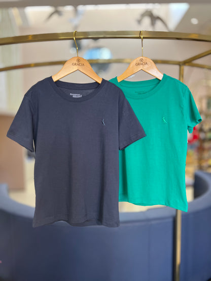 Camiseta Infantil Pima Verde - Reserva Mini