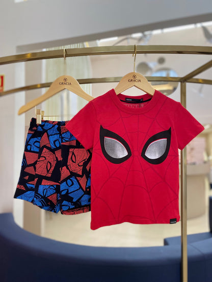 Pijama t-shirt e bermuda Spider Man Youccie